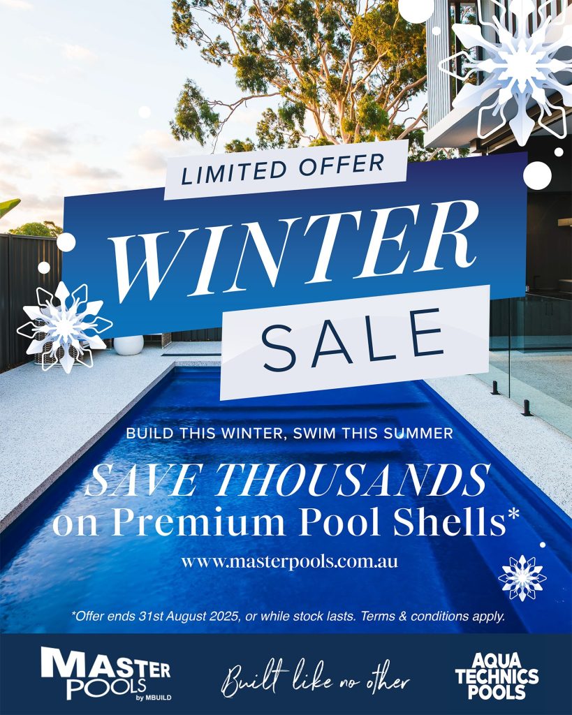 Master Pools Winter Sale - Clearance Offer on Premium Fibreglass Pool Shells